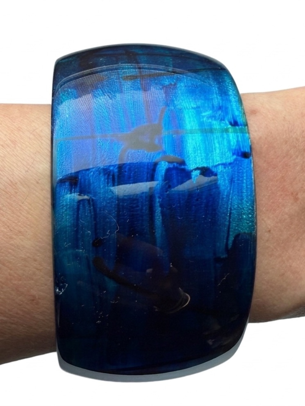 Blue Resin Bangle